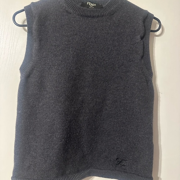 Fendi Gray Crewneck‎ Sweater - Picture 1 of 6